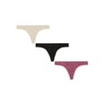 thumbnail image 5 of Hanes Women's Recycled Microfiber Thong 3-Pack Assorted 7, 5 of 6