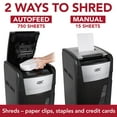 thumbnail image 3 of GBC AutoFeed+ Large Office Shredder, 750M, Micro-Cut, 750 Sheets, 3 of 5