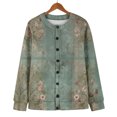 thumbnail image 6 of Kaondbfi Women's Cardigan, Single Plush Art Print Comfortable Knitted Cardigan Winter Coat for Women, 6 of 9