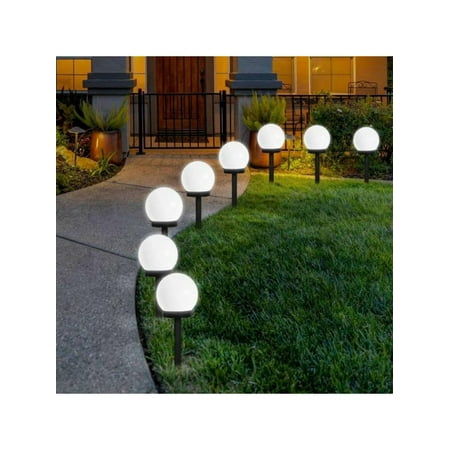 EleaEleanor LED Solar Garden Light, Solar Globe Lights Outdoor Globe