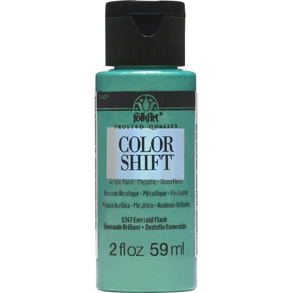 FolkArt Color Shift Acrylic Paint, 2 fl oz, Emerald Flash