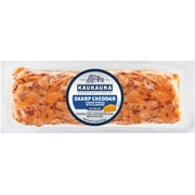 Kaukauna Sharp Cheddar Clean Label Spreadable Cheese Log, 6oz, Plastic Vacuum Wrapped, Refrigerated