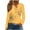 #0078-Yellow, variant on Uootdi Hoodies for Women Polka Dot Print Long Sleeve Sweatshirts for Women Button V Neck Gift Color Block Eyelet Drawstring Hoodi es