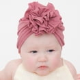 thumbnail image 4 of EIMELI Newborn Hat Soft Stylish Polyester Cotton Big Flower Baby Cap for Little Girl, 4 of 10