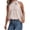 Khaki, variant on HOWPAY Womens T Shirts Sleeveless Loose Fit Crew Neck Basic Tee Tops Casual Letter Print Summer Lightweight Cozy Soft Baggy Y2K Streetwear Black L
