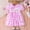 Pink, variant on ZEHJUHAN Toddler Girls' Bunny Embroidered Dress, Lapel Collar Bubble Ruffle Sleeve A-Line Summer Dress Pink,3-6M