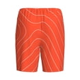 thumbnail image 2 of Lsque Salmon Fish Meat Mens Sleep Pajama Shorts,Short Pajama Pants, Cotton Ultra-Soft Knit-Large, 2 of 9