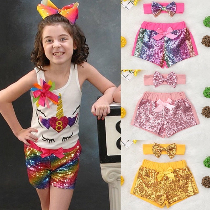 infant sequin shorts