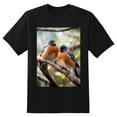 thumbnail image 2 of Plus Size Shirt for Women Black Tops for Women Oversized Short Sleeves Shirt for Women Bird2 T Shirt Crewneck Shirt for Women 3XL, 2 of 5