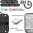 thumbnail image 4 of Moon and Leaf Gothic Pattern Insulated Lunch Bag with Shoulder Strap and Bottle Holder,Bento School Lunch Bag Box,11x9.5x3.5 Inches, 4 of 5