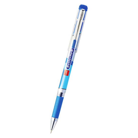 Cello Butter Flow Ball Point Pens, ASSORTED BLACK/BLUE/RED, Pack of 10 Doz. (120 pcs.)