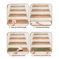 thumbnail image 6 of Sage Green Non-Slip Stair Treads for Wooden Steps, 4 Pack-8x30in Carpet Stair Mats with Adhesive Backing, Noise-Reducing Step Covers for Indoor Stairs, Easy to Install & Residue-Free, 6 of 7
