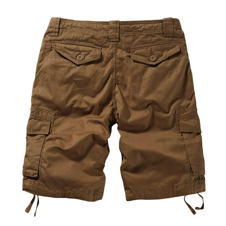 TRGPSG Men's Cargo Shorts with 6 Pockets Camo Cotton Work Shorts