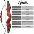 thumbnail image 5 of AMEYXGS Archery 60" BLACK HUNTER Recurve Bow Set , 35lbs- Right hand, 5 of 8