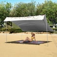 thumbnail image 6 of Portable Beach Tent Sun Shelter With Ground Pegs Water And Wind Resistant Sun Shade Canopy Angle Adjustable Horse, 6 of 7