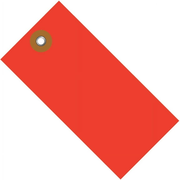 Office Depot® Brand Tyvek® Shipping Tags, 5 1/4" x 2 5/8", Red, Case Of 100