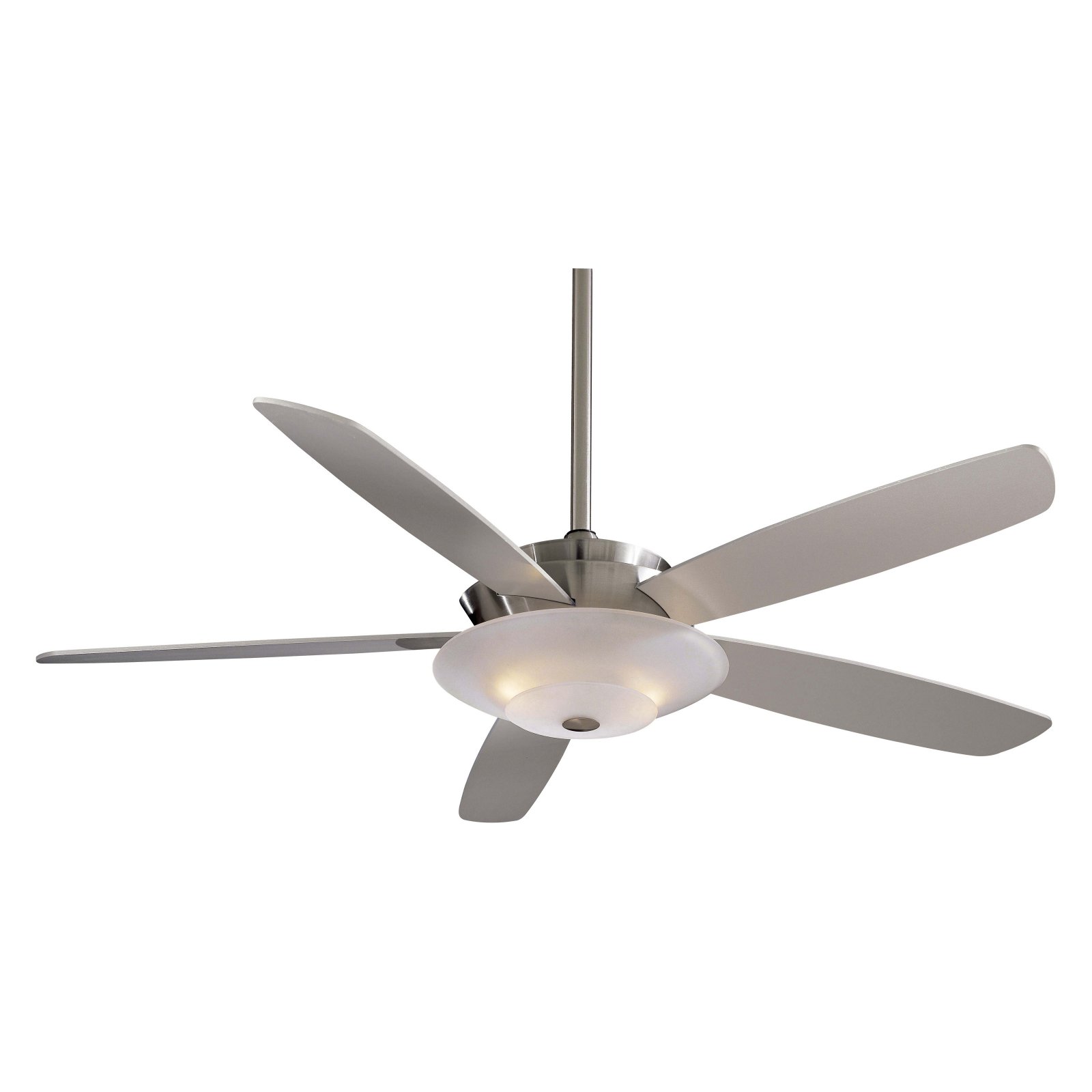 minkaaire f598bn, airus, 54" ceiling fan with light, brushed nickel