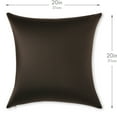 thumbnail image 2 of 20" x 20" Throw Pillow – Black: 1 PCS Luxurious Premium Microbead Pillow With 85/15 Nylon/Spandex Fabric. Forever Fluffy, Outstanding Beauty & Support. Silky, Soft & Beyond Comfortable, 2 of 7
