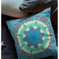 thumbnail image 4 of Jewel Circle Indoor/Outdoor Pillow with Removable Cover in Green Red 16x16, 4 of 5