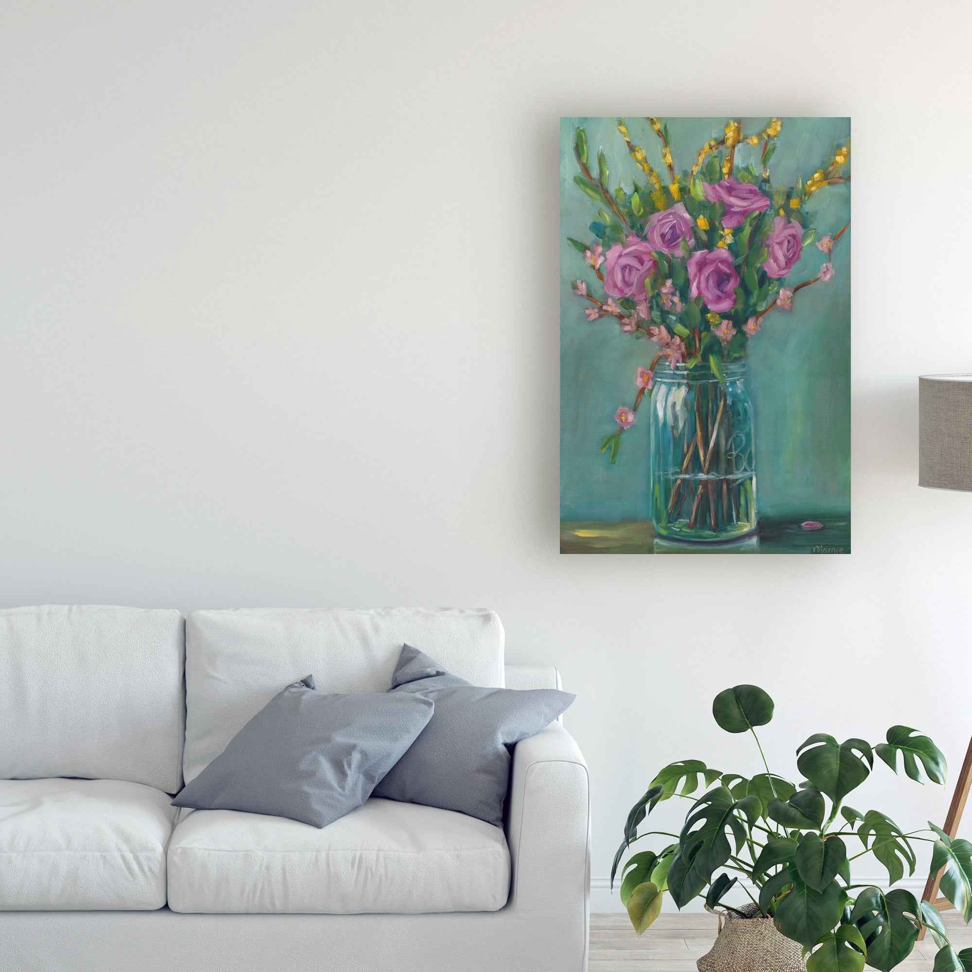 Trademark Fine Art 'Spring Blossoms Ii' Canvas Art by Marnie Bourque