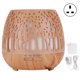 thumbnail image 1 of Humidificador de aire de 400ml, difusor de aromaterapia, grano de madera claro con diseño hueco, enchufe 100-240VUK, 1 of 5
