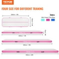 thumbnail image 2 of VEVOR Gymnastics Air Mat, 4 inch Thickness Inflatable Gymnastics Tumbling Mat, Tumble Track with Electric Pump, Training Mats, 2 of 9