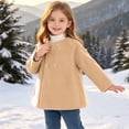 thumbnail image 6 of Besolor Toddler Kids Girls Fleece Coat Buttons Long Sleeve Tops Fall Winter Thicken Warm Overcoat Jackets(6-12 Months,Beige), 6 of 7