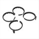 thumbnail image 2 of para Flip Paddle Protector Anti-Colisión Drone Booster Stand Anillo de Protección de Pala de Hélice Accesorios Negro, 2 of 5