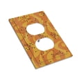 thumbnail image 4 of Orange Geometric Atomic Modern Midcentury Light Switch Cover Decorator Duplex Wall Plate 1-Gang Receptacle Outlet Decor, 4 of 7