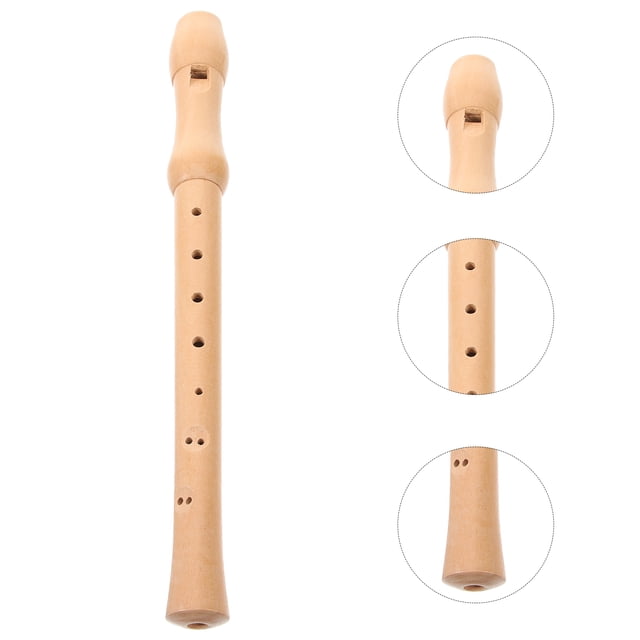 DEEPCRAFF Flauta Soprano En Madera Beige Con Ergonómico A Tocar