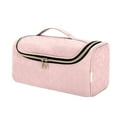 thumbnail image 5 of Hair Curler Storage Bag for Dryer Styling Accessory Organizer with Hook Travel Case Curling Brush Holder Curling Barrels Case Bathroom Pink, 5 of 7