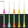 thumbnail image 3 of Yooshoverk Glow in Dark Golf Tees Rubber Flexible Unbreakable Night Play 50 Pack with Carrying Case, 3 of 6