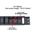 thumbnail image 3 of Transportador de cables Drag Chain CAMXTOOL de 15 x 30 mm, 1 m, para impresoras 3D, 3 of 6
