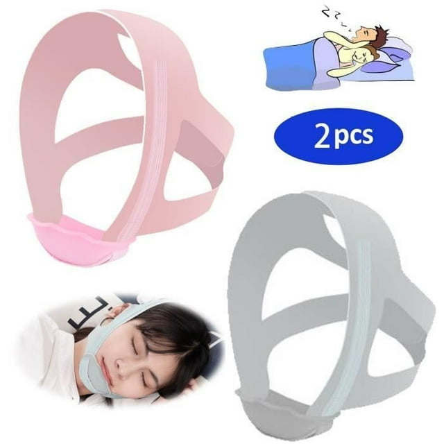 Dispositif Anti-Ronflement, Sangle de Menton Anti-Ronflement Ajustable, Sangle de Menton Anti-Ronflement, pour le Sommeil, Anti-Apnée