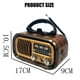 thumbnail image 3 of Radio FM/AM/SW Retro, Receptor de Radio PortáTil de Banda , Altavoz InaláMbrico Bluetooth, Reproductor de MP3, Compatible con Tarjeta USB/TF, 3 of 5