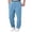 Light Blue #012, variant on Mens Sweatpants Open Bottom Athletic Baggy Straight Leg Pants Casual Drawstring Waist Fleece Joggers with Pockets, M