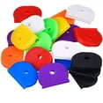 Key Cover Color Key Cover Semicircular Elastic Rubber Universal Key