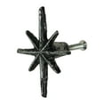 thumbnail image 2 of Zeckos Silver Cast Iron Starburst Drawer Pulls Cabinet Knobs Set of 6, 2 of 12