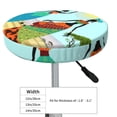 thumbnail image 4 of Fotbe African Women Stool Covers Round,Waterproof Round Bar Stool Covers Bar Chair Covers Washable Stool Cushion Slipcover for 12-14 Inch Chair-13 inch, 4 of 7