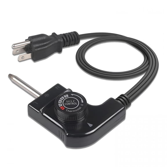GJX Universal Replacement Adjustable Thermostat Probe Cord, Heavy Duty 16AWG Power Cable for Electric Skillets, Griddles, Fryers and Smokers, 125V Temperature Controller