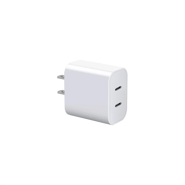 Cargador Dirsir de doble puerto USB-C de 20 W con carga rápida PD