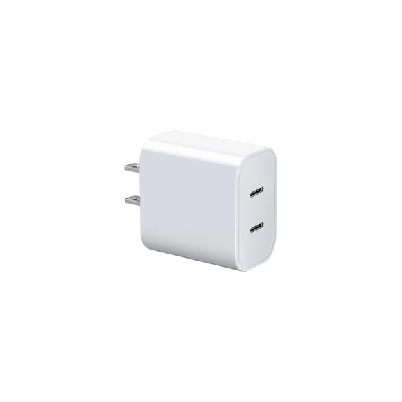 Cargador Dirsir de doble puerto USB-C de 20 W con carga rápida PD