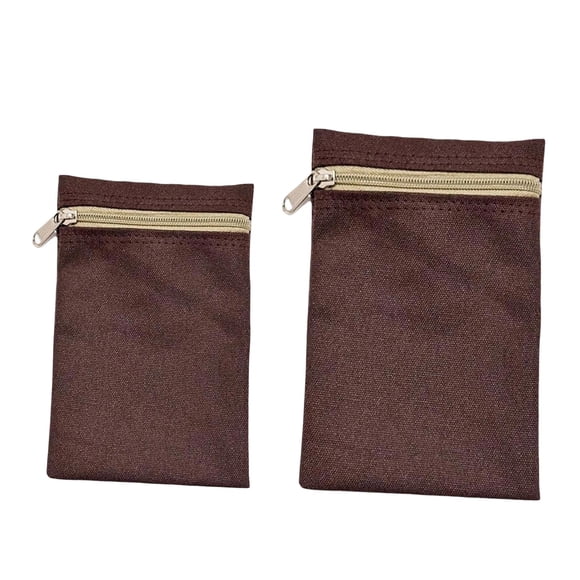 HILABEE 2 Pieces Sew Pocket with Zipper Clothes Inner Pockets Mobile Storage Pouch Small Style D