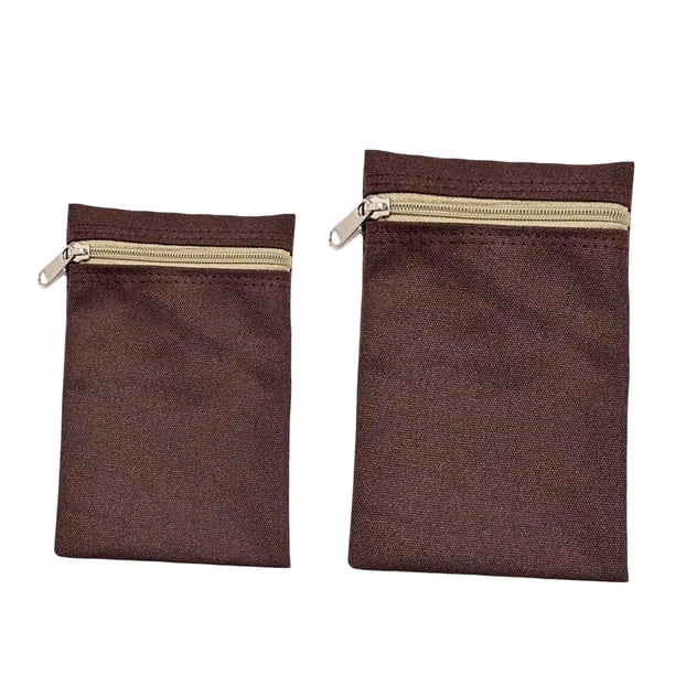 2 piezas de bolsillo cosido con cremallera bolsillos interiores de ropa cartera pequeña práctica para Estilo D