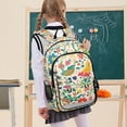 thumbnail image 7 of FORMRS Unisex School Backpack 17" Student Travel Bag with Laptop Compartment, Cartoon Animals, 7 of 7