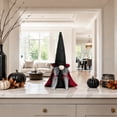 thumbnail image 4 of Halloween Faceless Gnome Doll Ornament 1 Pack Soft Cloth Black Witch Cloak & Hat Holiday Decor Washable Tabletop Figurine for Indoor Home Party Halloween Christmas Festival Decoration Gift, 4 of 7