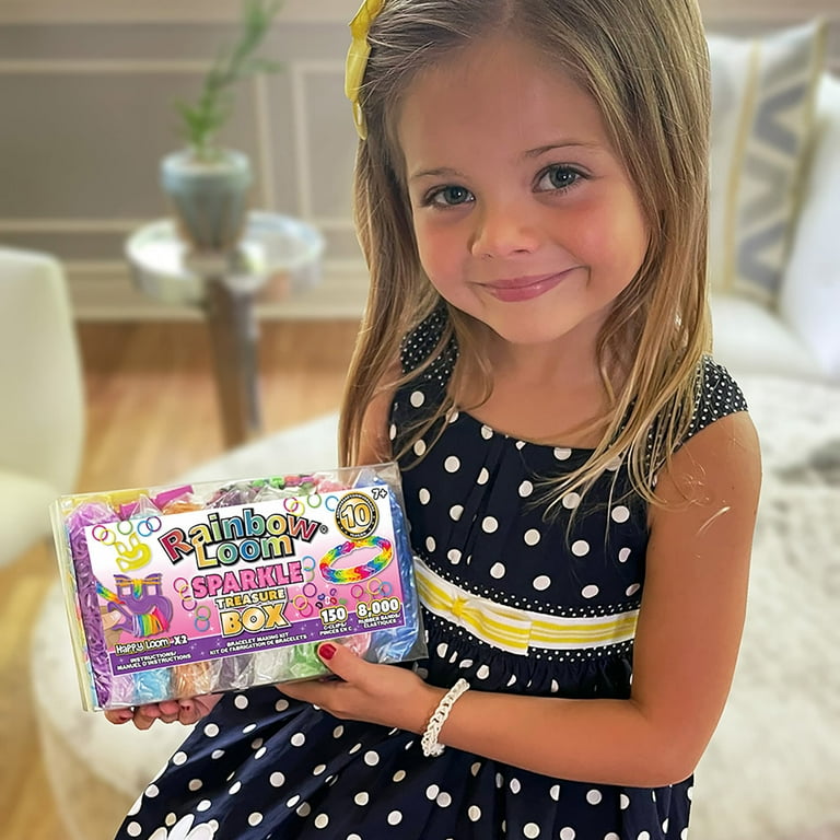 Rainbow Loom- Sparkle Rubber Band Treasure Box Edition, 8,000 High