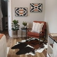 thumbnail image 5 of TWINNIS Cowhide Rug Faux Leather Rug Animal Print Rug, Carpet for Bedroom, Home Office, Living Room, Home Decor Mat,5.2ft×6.2ft,LE1-51, 5 of 8