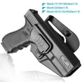 thumbnail image 5 of Compatible with Glock 17 Holster, Polymer OWB Holster Fits G17/19/31/32(Gen1-5), G22/23 (Gen 1-4), G19x/45. Level II Retention/360 Adj.. Right Hand, 5 of 8