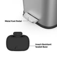 thumbnail image 4 of BinMax 1.3 Gallon Garbage Bin Silent Close Fingerprint-Resistant Stainless Steel Trash Can for Bathroom, 4 of 9